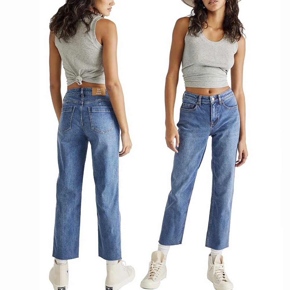 Free People Curvy High-Rise Vintage | CRVY High-Rise Vintage Straight Jeans